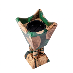 Brûleur d'encens pratique en bois de santal indien et coquille blanche, diffuseur d'aromathérapie écologique, décoration religieuse pour la maison - Product Image 1