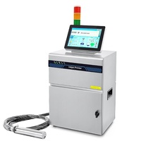 Imprimante jet d'encre continu OEM/ODM pour bouteilles, cartons, sacs plastiques – Machine d'impression de codes-barres et dates de péremption avec balise lumineuse