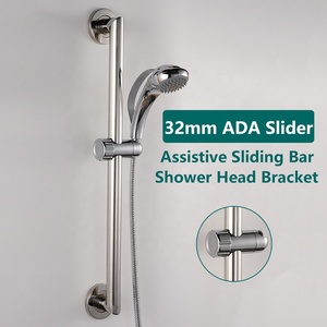 Soporte Deslizante Ajustable para Ducha de Mano de 32 mm con Acabado Cromado, Compatible con ADA, para Personas Mayores y con Discapacidad, con 3 Años de Garantía - Product Image 1