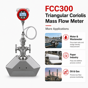 เครื่องวัดอัตราการไหลแบบคอริโอลิส Sinomeasure FCC300 สำหรับการวัดของเหลวที่มีความหนืดสูง - Product Image 3