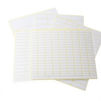Étiquettes autocollantes rectangulaires en papier pour promotions, feuille d'étiquettes inscriptibles