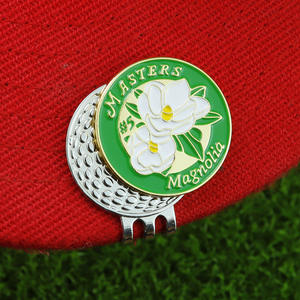 Marqueur <span class=keywords><strong>de</strong></span> balle <span class=keywords><strong>de</strong></span> <span class=keywords><strong>golf</strong></span> à faible MOQ avec motif coloré et design amusant, en métal, imprimé avec le motif Masters - Product Image 4