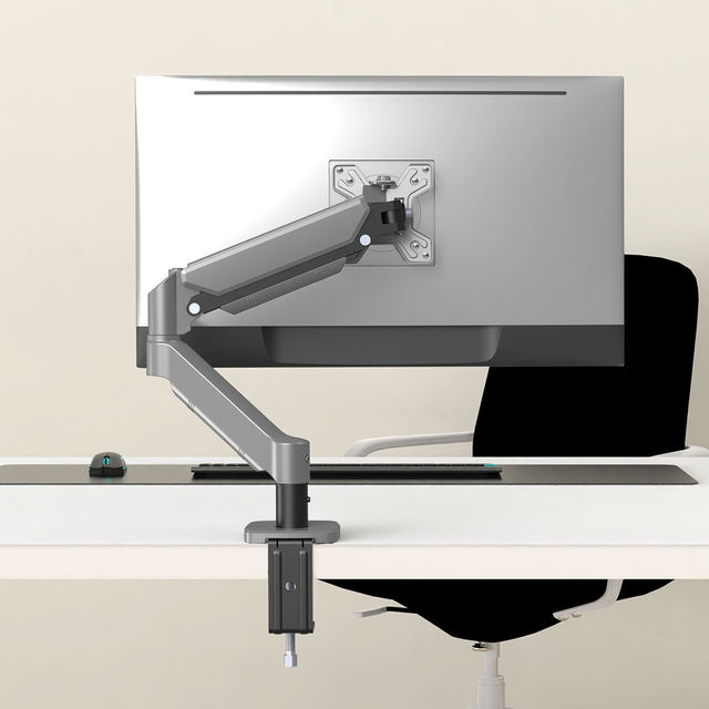 Custom Color Ergonomic Single Monitor Arm for 13 to 32 Inch Monitors Adjustable Stand  4.4 to 19.8 Lbs Load