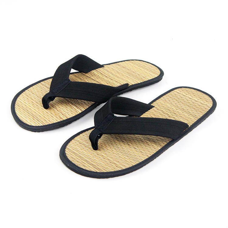 Nieuwe Wegwerp Stof Boven Bamboe Hotel Slippers, Zomer Indoor Stro