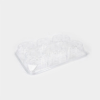 Boîte à gâteau transparente en PET, mini-boîte à tarte, emballage pour tranches de cheesecake, pour la présentation de desserts de boulangerie