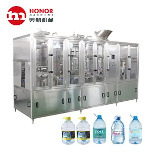 Linear Type Small Scale Plastic Bottle Rinsing Water Filling Capping Machine