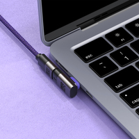 Adaptateur magnétique USB-C à angle droit SIKAI 240W PD3.1 N52 480 Mbps Connecteur Type-C pour jeux mobiles, ordinateur portable, tablette, téléphone