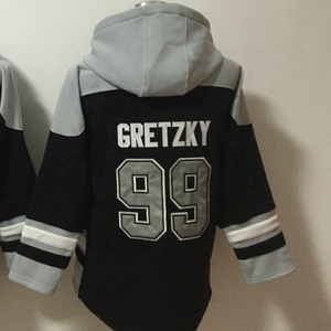 Pronto per la spedizione losangeles Wayne Gretzky nero felpa con cappuccio ricamato di migliore qualità - Product Image 1