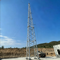 Tour de protection contre la foudre pour télécommunications sur haut mât, en acier Q355B galvanisé à chaud, pour antennes 5G WiFi, de 20m à 50m, avec parafoudre