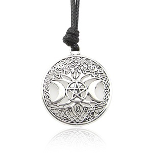 Vintage Supernatural Albero Della Vita Ciondolo Wiccan Pentagram Amuleto Pentagramma Collana - Product Image 3