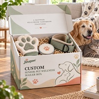 Boîte d'expédition personnalisée brillante en carton ondulé E-Flute pour l'emballage d'abonnements e-commerce de produits de bien-être pour animaux de compagnie