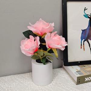 Lampe Ornament Exquisite Rose Bedroom Night Light Décoration de table Cadeau Uionen 2230 - Product Image 3