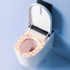 Inodoro Inteligente Moderno Suspendido en la Pared con Bidé, WC de Cerámica con Tanque Oculto, Inodoro Inteligente Montado en la Pared - Product Image 4