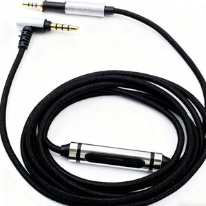 Cable de audio de repuesto con micrófono y control remoto para auriculares AKG K450 K451 K480 Q460, cable trenzado para auriculares - Product Image 3
