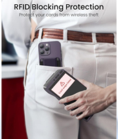 Nueva Funda de Teléfono Dos en Uno de Cuero PU Magnético con Tarjetero y Soporte, Cartera Multifuncional para Tarjetas para Uso en Escritorio