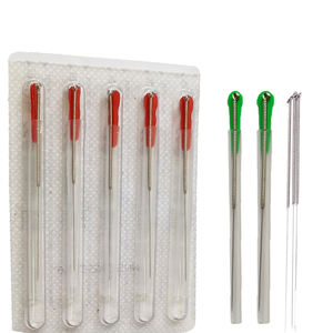 Jarum akupunktur baja tahan karat kering dengan sumber tabung produsen 100 buah - Product Image 1