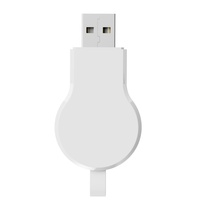 Chargeur électrique portable sans fil pour montre, USB, sans fil, léger, magnétique, charge rapide, ignifuge