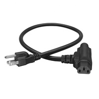 Kupferleiter 5-15P Stecker auf 5-15R Buchse zu C13 Buchse Stromkabel