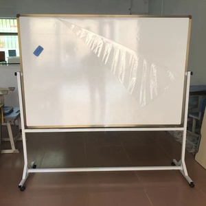 Pizarra Magnética de Doble Cara con Ruedas Mecanum, Soporte de Pizarra Magnética de Aleación de <span class=keywords><strong>Aluminio</strong></span>, Flip Chart para Oficina y Escuela - Product Image 5