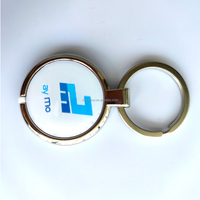 Usine personnalisée N213 étiquette RFID carte de Code QR code à barres ID carte à puce logo Rfid époxy porte-clés étiquettes médias sociaux métal Nfc porte-clés