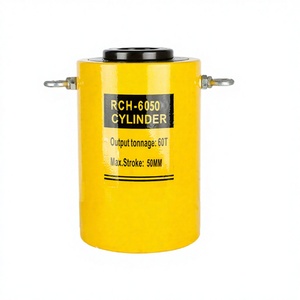 กระบอกไฮดรอลิกแบบลูกสูบกลวง <span class=keywords><strong>Rch</strong></span>-6050 ขนาด 60 ตัน ตัวกระบอกเหล็ก สำหรับยกของ  ลูกสูบไม่เป็นแม่เหล็ก  พอร์ต ZG3/8 ระยะชัก 50-100 มม. - Product Image 3