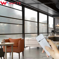 Sistema Moderno de Ventanas Corredizas Verticales Motorizadas de Aluminio y Vidrio, Ventana Tipo Guillotina Retráctil, para Comercios, Restaurantes y Bares