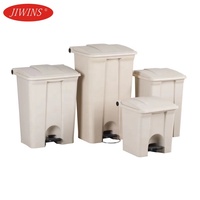 Poubelle rectangulaire en plastique pour extérieur, avec couvercle, bac de recyclage, chariot mobile pour déchets, conteneur à ordures pour organisateur de bureau