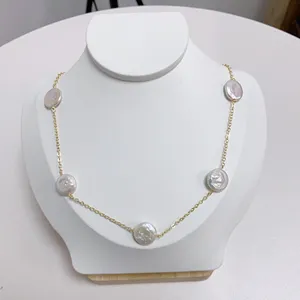 Dames Sieraden Ins Stijl Festival Cadeau Ketting Vergulde Ketting Meerdere Parels Ketting Voor Vrouwen