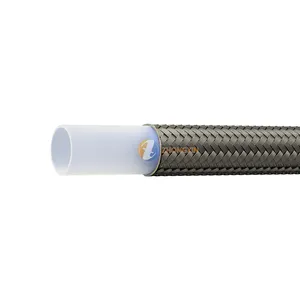 high temperature ss316 flexible braided ptfe hose for tire presses