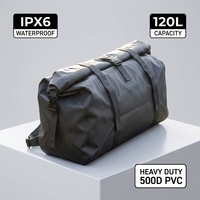 Sac de sport pliable en PVC imperméable grande capacité 120L, robuste et portable, idéal pour la logistique à long terme - Vente en gros personnalisée