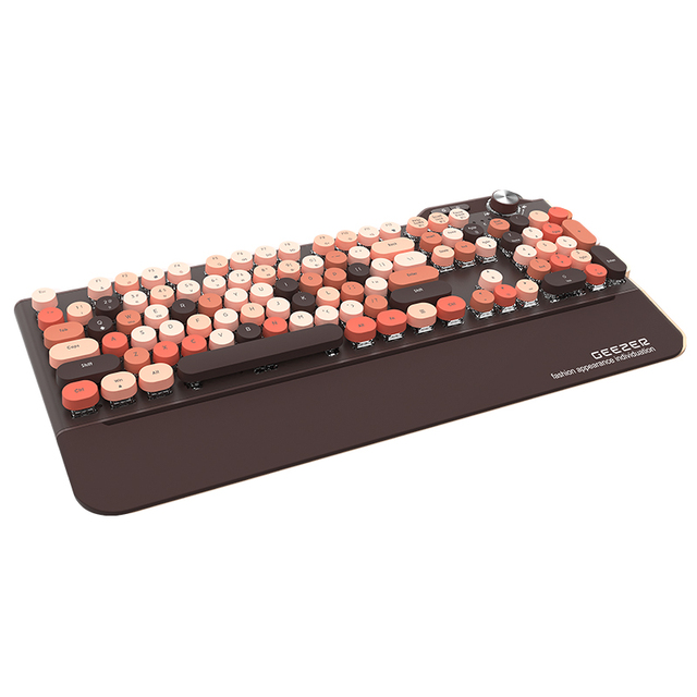 GEEZER New USB Mechanical Luminous Gaming Keyboard Fashion Style for Desktop Use Membrane Operation Style