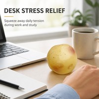 Jouet en TPR souple et malléable en forme de pomme de terre, balle à pétrir anti-stress pour le bureau