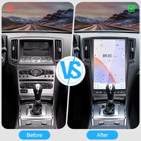 Autoradio Android 14,5 pouces de style Tesla avec GPS et navigation pour Infiniti G25 G37 G37S 2007-2013 Q60 2013, lecteur DVD Carplay