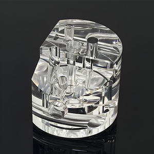 ตัวเชื่อมต่อวาล์วอะคริลิก PMMA ทางการแพทย์ บริการกลึง CNC 5 แกนแบบ OEM ความแม่นยำสูงพิเศษ - Product Image 2