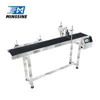 Minssine Automatische Ingebouwde Inkjetprinter Conveyor XP600 Printkop CIJ 600dpi Snel Droogende Kaartprinter Label/Kaart/Papier/Buis