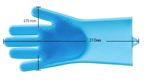 Gants en silicone résistants à la <span class=keywords><strong>chaleur</strong></span> pour le nettoyage de la <span class=keywords><strong>cuisine</strong></span> et la vaisselle - Product Image 5