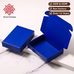 Baoren High-End Reusable Thickened <b>Brown</b> Airplane Mailer <b>Boxes</b> Colorful Customized Fashion Trend Packaging Jewelry Photo Frame - Product Image 1