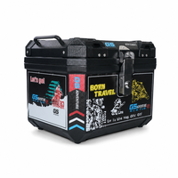 Boîte de rangement arrière pour scooter électrique/cyclomoteur, 36L, polypropylène (PP), personnalisable, World PP-36L, adaptable/upgrade