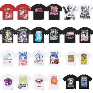Abbigliamento di Tendenza Trade High Street THAT. T-shirt SA AWFUL LOT COUGH SYRUP con motivo a lettere, in puro cotone traspirante, stampa digitale - Product Image 4