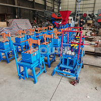 Machine manuelle à briques de ciment avec vibration 220V pour la fabrication de blocs creux