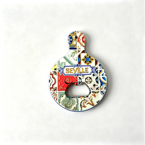 Décapsuleur personnalisable Kusadasi Séville Djerba, aimant <span class=keywords><strong>de</strong></span> réfrigérateur, cadeau souvenir pour touristes, motif chat, main <span class=keywords><strong>de</strong></span> Hamsa, Turquie, Espagne, Tunisie - Product Image 3