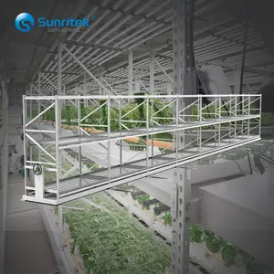 Hydroponic Mobile Vertical Propagation Greenhouse Indoor 4x8 Multi-layer Vertical Grow Racks For Indoor Grow System