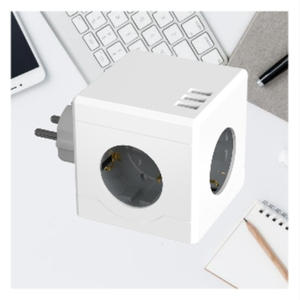 ปลั๊กไฟแบบยุโรป 3 ช่อง พร้อมช่องเสียบ USB 2A1C ที่ชาร์จสำหรับเดินทาง 16A ปลั๊กไฟแบบพกพา อะแดปเตอร์แบบเสียบปลั๊ก ปลั๊กไฟแบบยุโรปสำหรับเดินทาง - Product Image 6