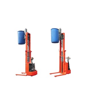 Apilador Eléctrico de Tambores, Elevador Hidráulico para Tambores de Plástico de 200L, Transpaleta Manual para Almacén - Product Image 1