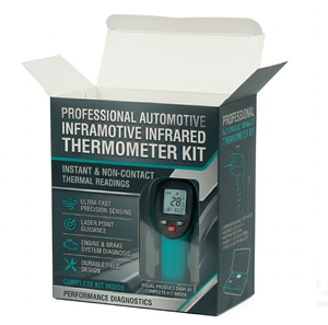 Termómetro Infrarrojo Industrial Automotriz Personalizado, Respuesta Rápida y Pantalla LCD con Retroiluminación, Caja de Embalaje de Papel - Product Image 1