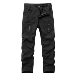 Pantaloni da Lavoro Casual da Uomo Multi-tasca a Gamba Dritta, Stile Americano Elasticizzati Larghi e Traspiranti Tipo Cargo - Product Image 2