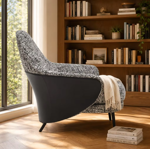 Poltrona Relax di Design Moderno Reclinabile in Velluto, Poltrona <span class=keywords><strong>da</strong></span> Salotto per il Tempo Libero con Schienale Alto - Product Image 1