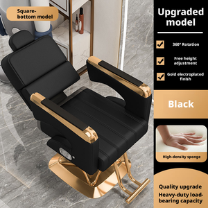 Sedia da Salone Idraulica Robusta, Poltrona da Barbiere Girevole Regolabile Premium per Uso Professionale - Product Image 6