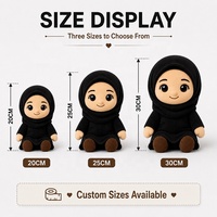 Boneka Plush Kustom Berhijab, Boneka Plush Budaya Kustom, Buat Desain Karakter Kustom, Mainan Boneka Plush Kustom
