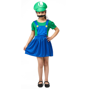 XJ Nuovo <span class=keywords><strong>Costume</strong></span> da Operaio Super Mario, Costumi per Cosplay Super Mario per Adulti, Set di 4 Stili per Uomo e Donna - Product Image 6